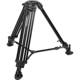Manfrotto Tripod with fluid video head, Aluminium with Sliding Plate