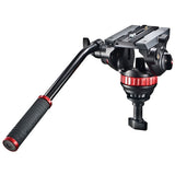 Manfrotto Tripod with fluid video head, Aluminium with Sliding Plate