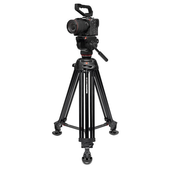 Manfrotto 502X Fluid Video Head and Twin Leg Tripod Kit