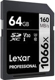 Lexar SD Professional Silver Series UHS-I 1066x 64GB V30