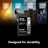 Lexar SD Professional Silver Series UHS-I 1066x 512GB V30