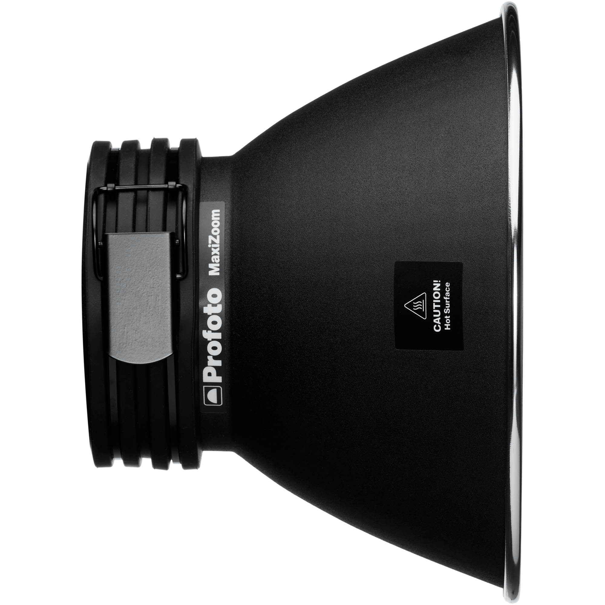 Profoto MaxiZoom Reflector from a side perspective.