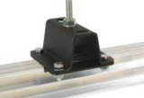 HiGlide 50mm Studio Rail Ceiling Plate with Wall Tie (BW-2627)