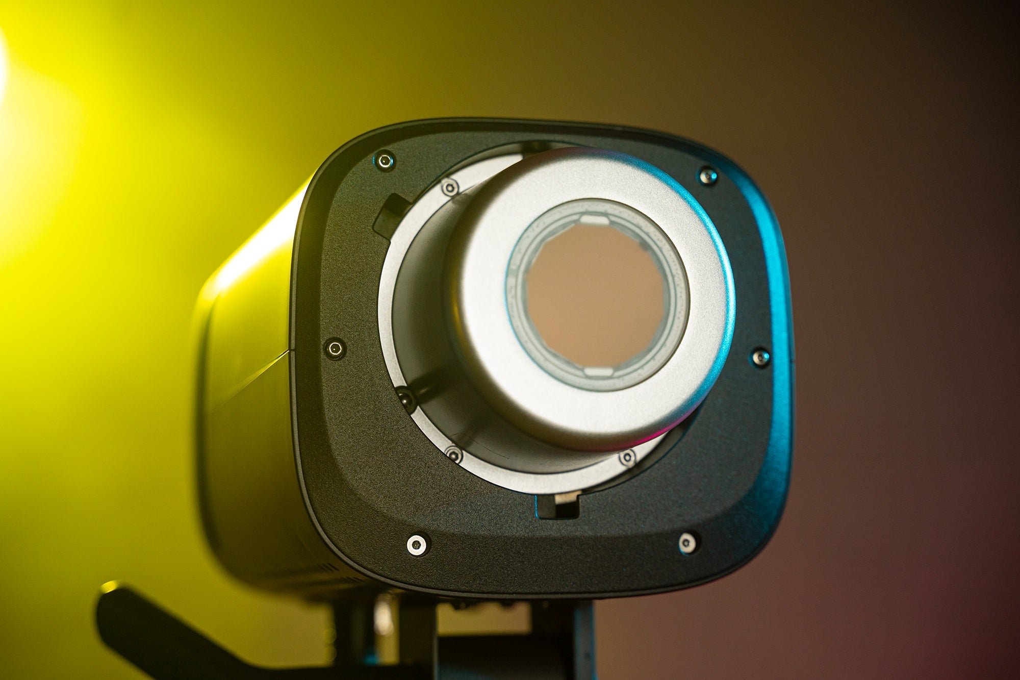 Amaran 300c close view with yellow lighting.