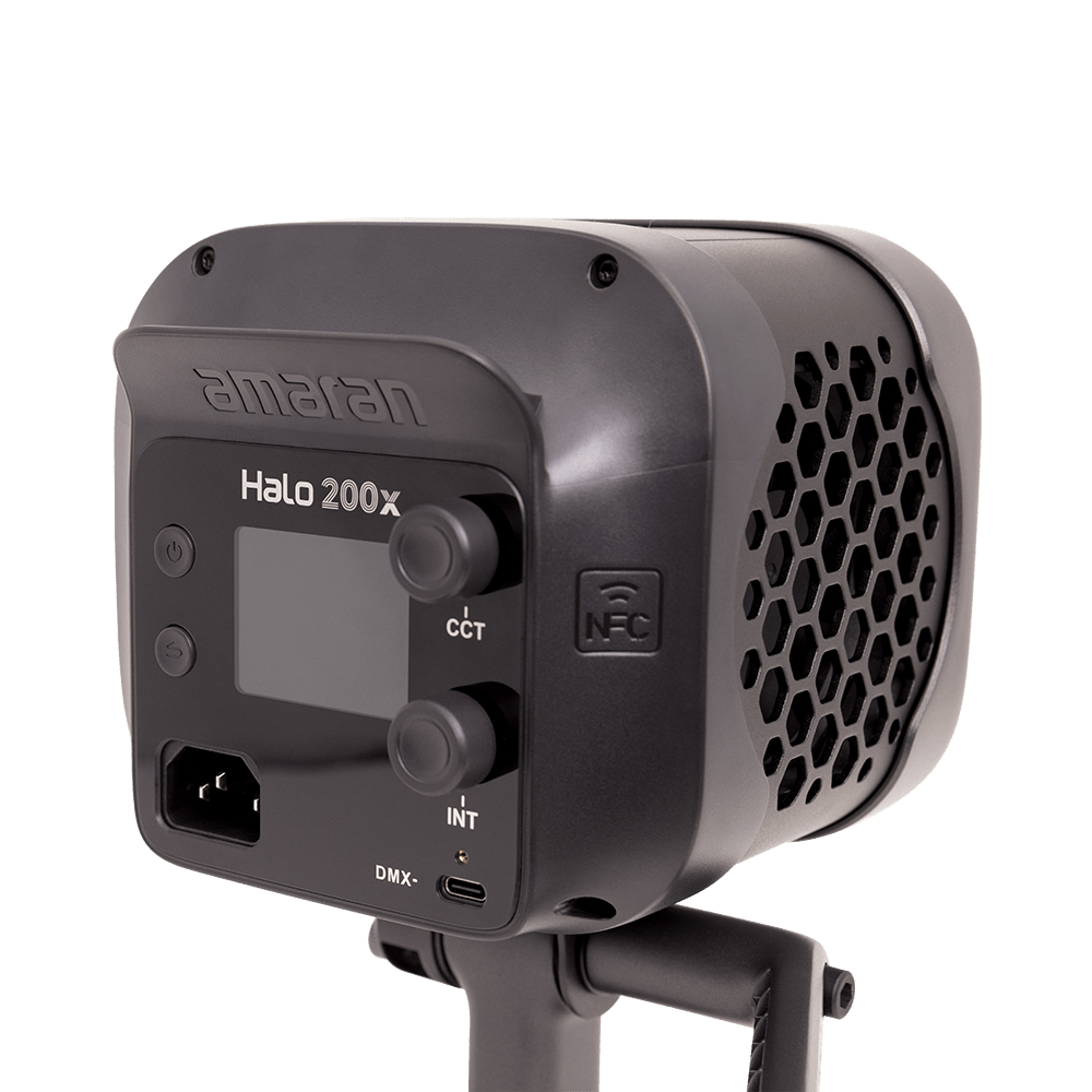 Rear 3/4 view of the amaran Halo 200x on a white background.