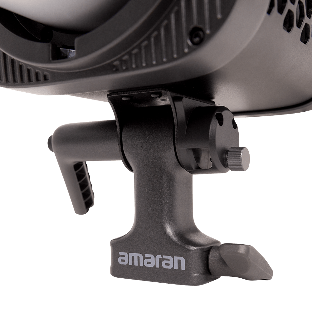 Close-up of the mount for the amaran Halo 600x.