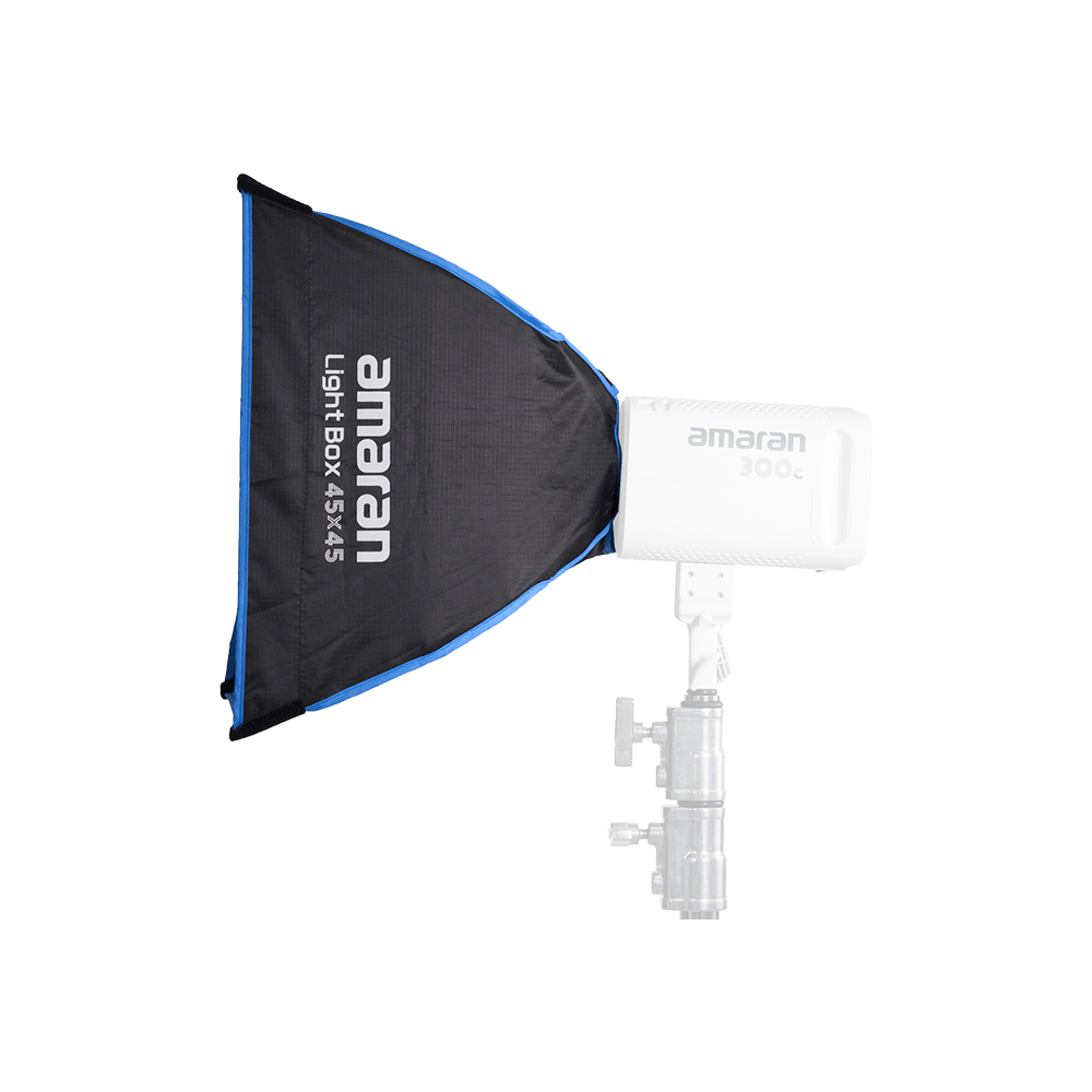 Side view of the amaran Light Box 45x45.