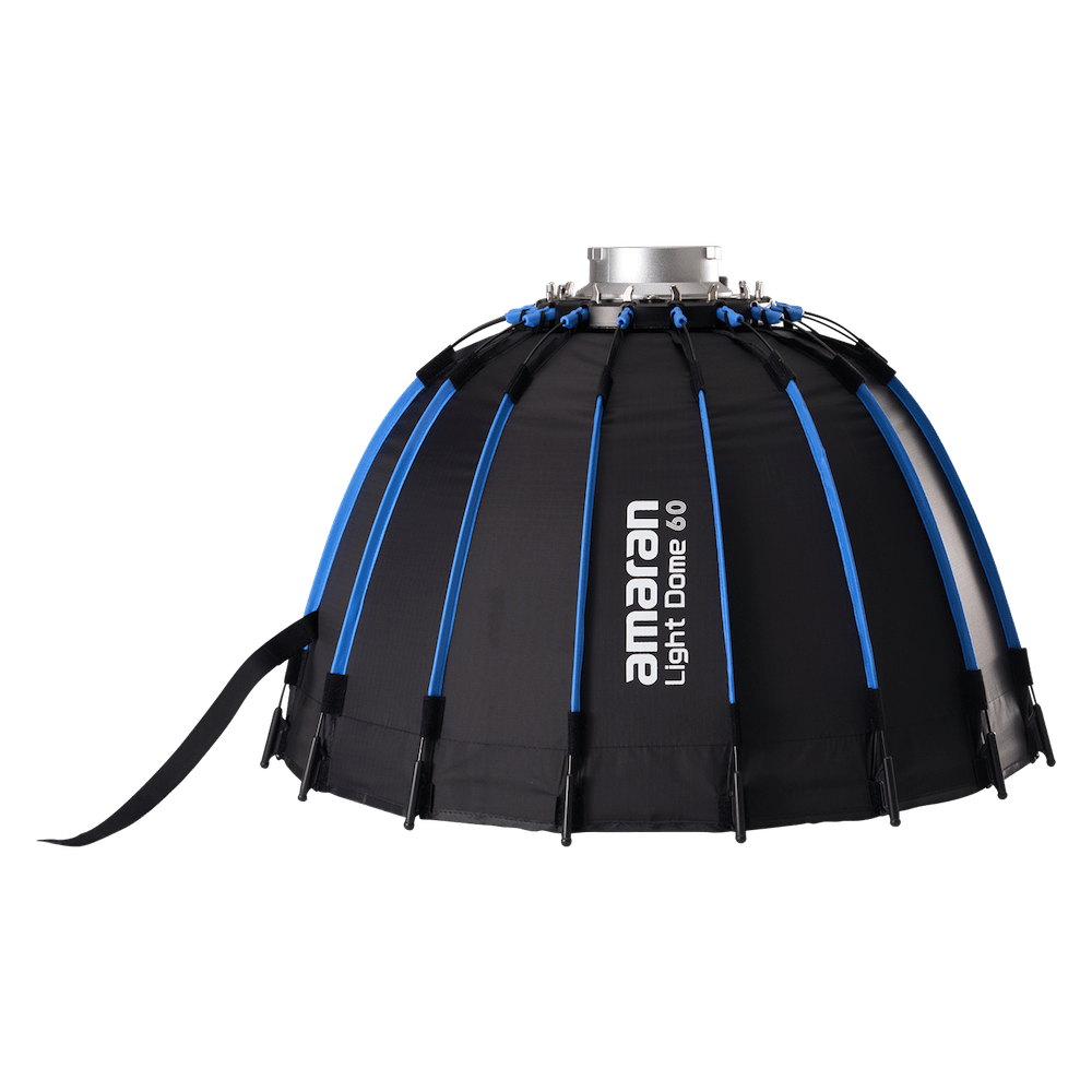 amaran Light Dome 60 being shown upside down.