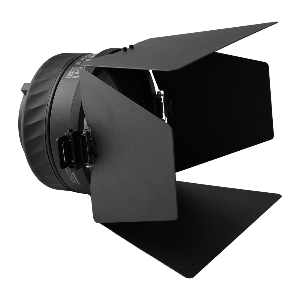 amaran mini Fresnel and mini Barndoors for Ray Series.