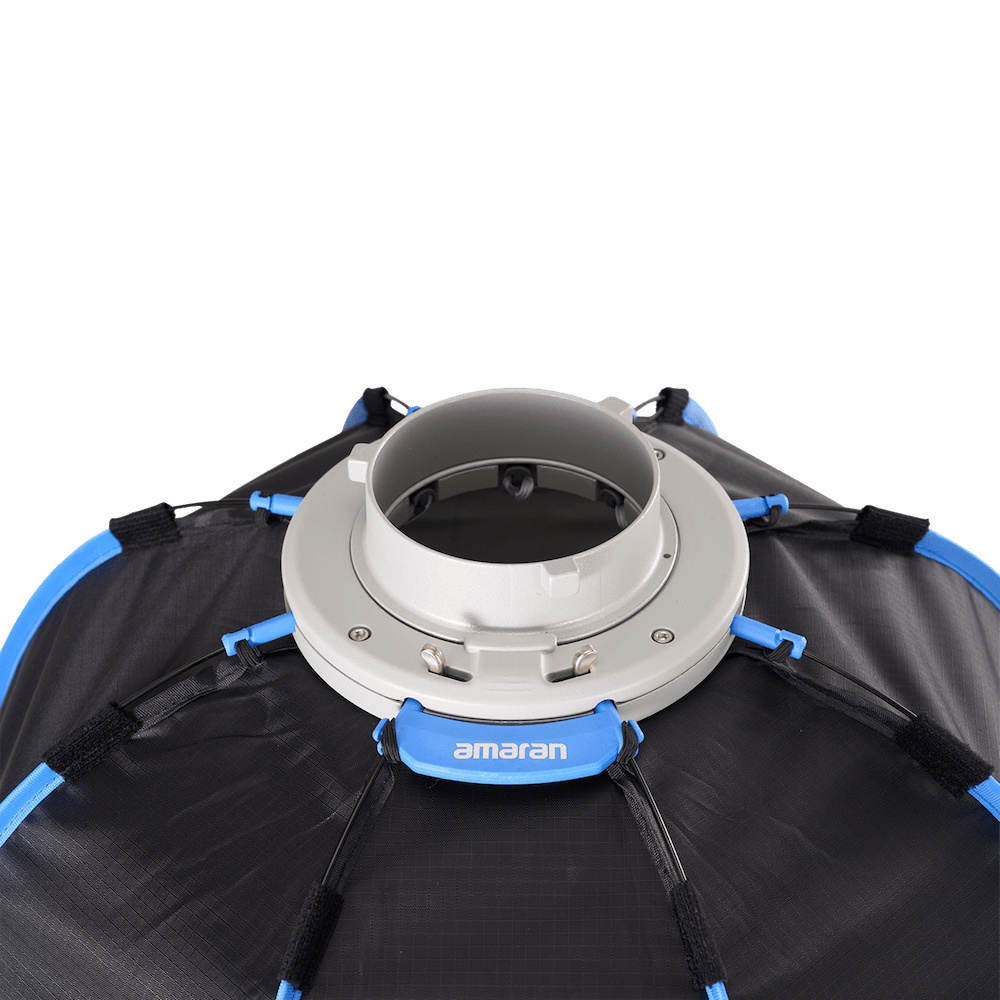 Bowens mount adapter for the amaran Octa Dome 60.