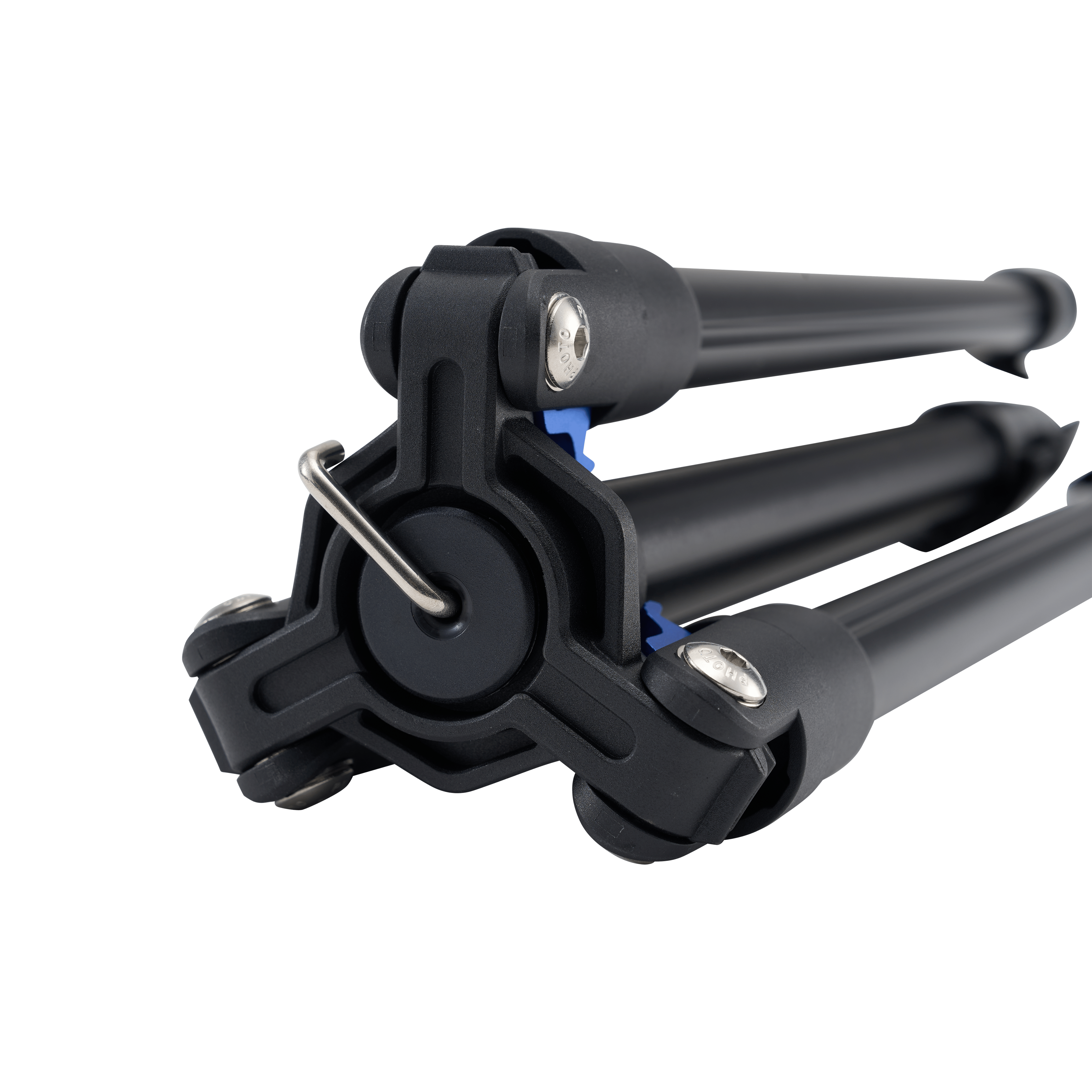 Black Light stand collapsed in its storage position, part of the amaran Pano 60c 2 Light kit.