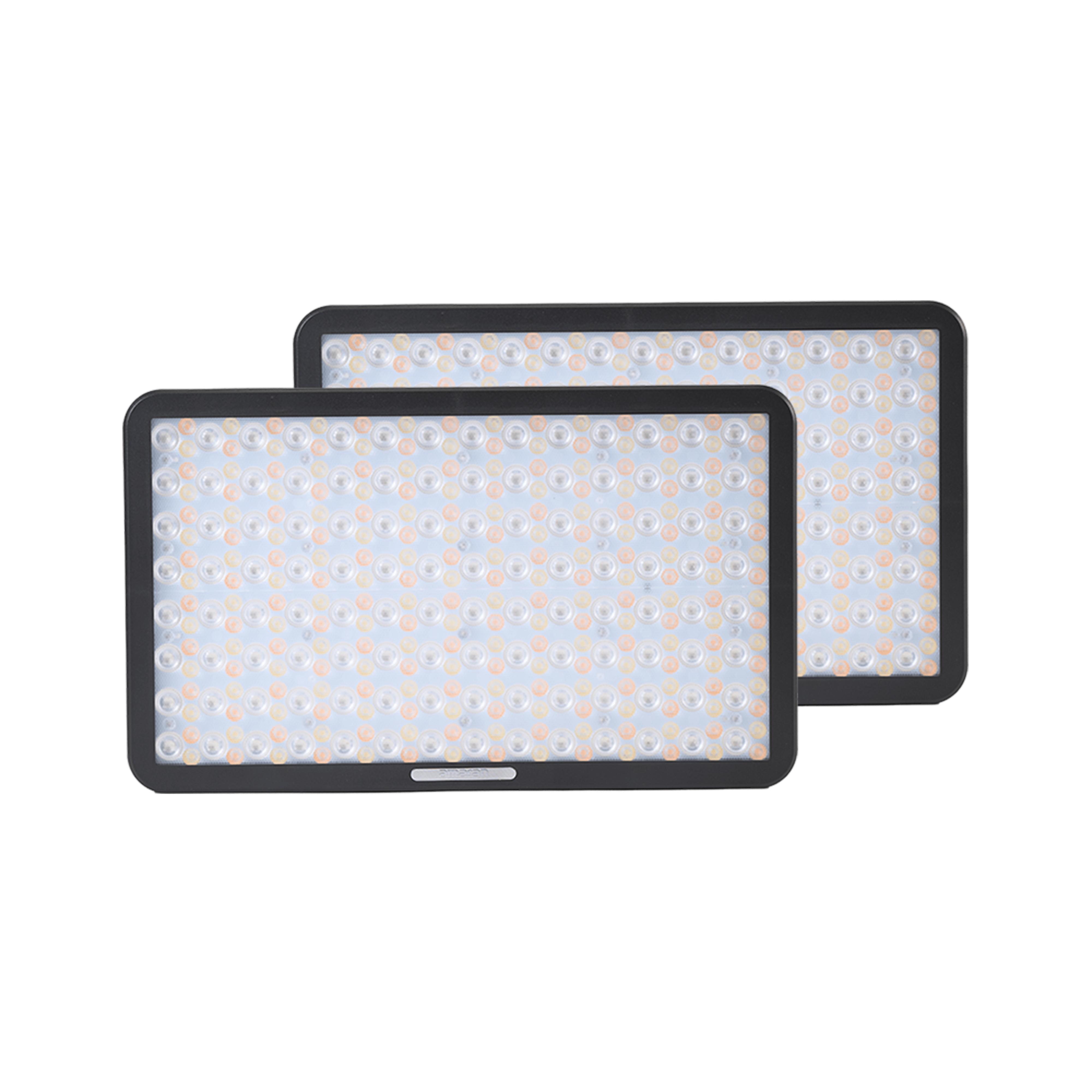 Front view of Two amaran Light Panels included in the Pano 60c 2 light kit.