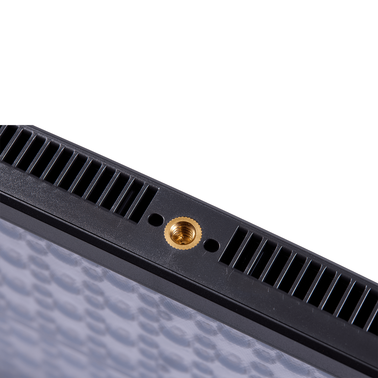Detail image of the connecting port for the amaran Pano 60c.