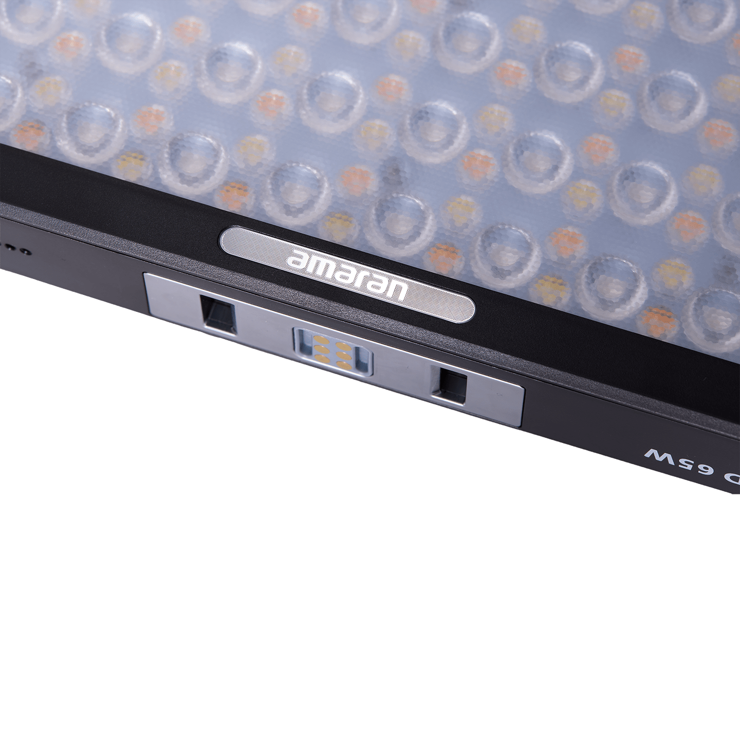 Detail image of the connecting port for the amaran Pano 60c.