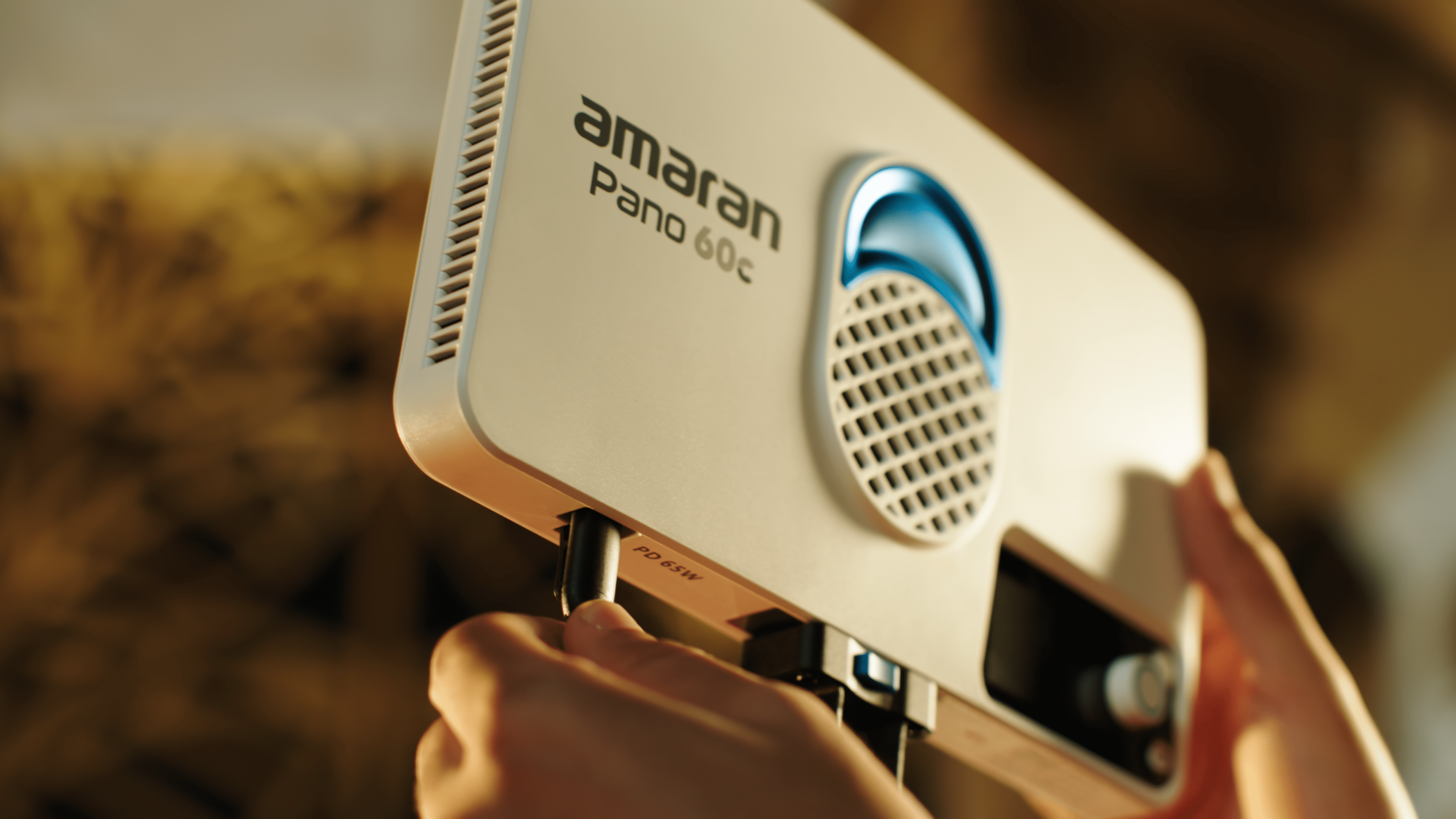 Detail image of the amaran Pano 60c, rear view.