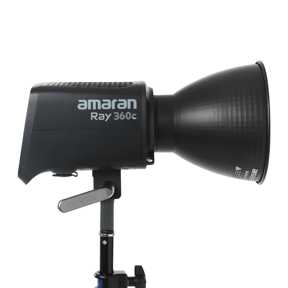 Side view of amaran Ray 360c Studio Light.