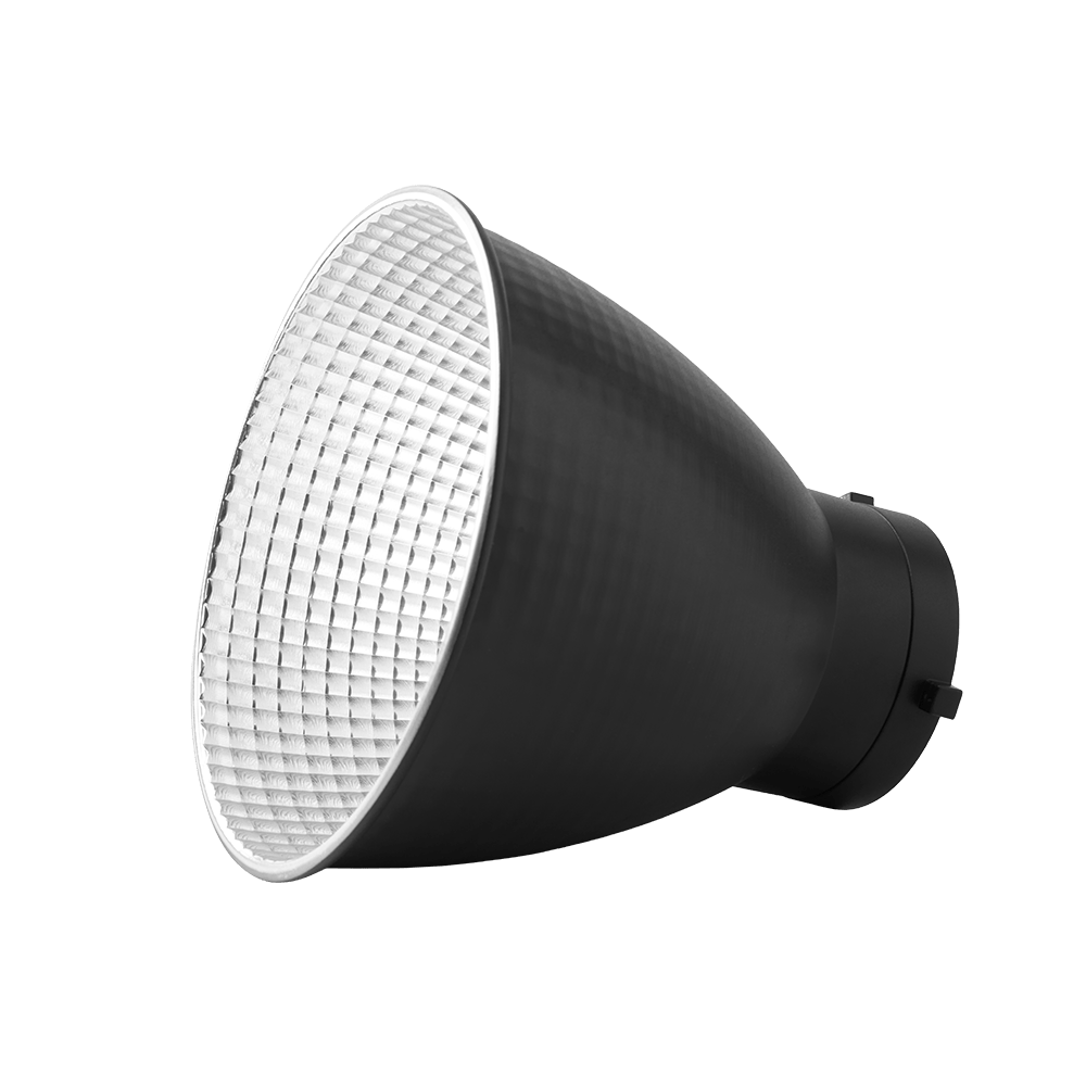 Black reflector which connects to the amaran Ray 660c LED Light.
