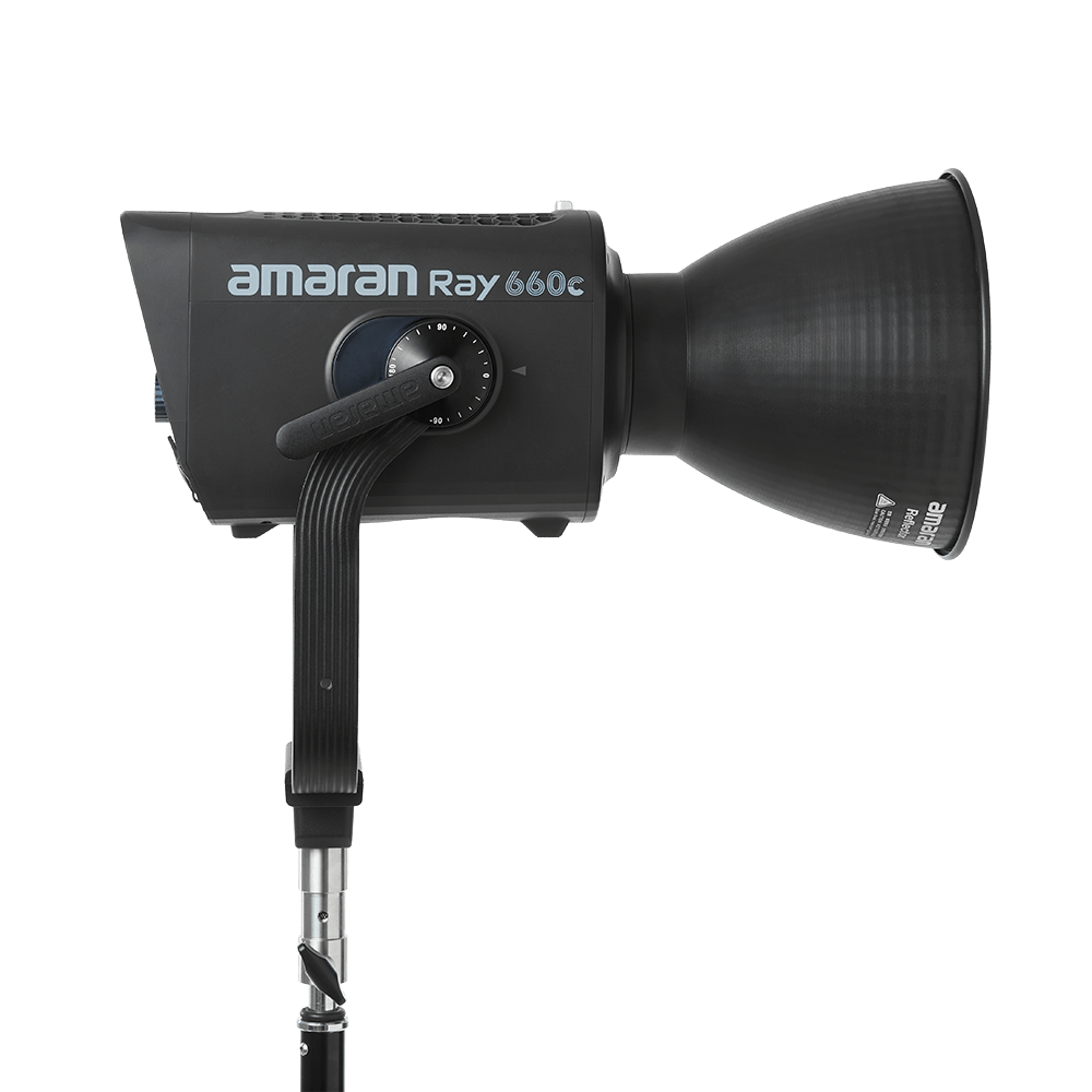 Side view of the amaran Ray 660c LED Light.