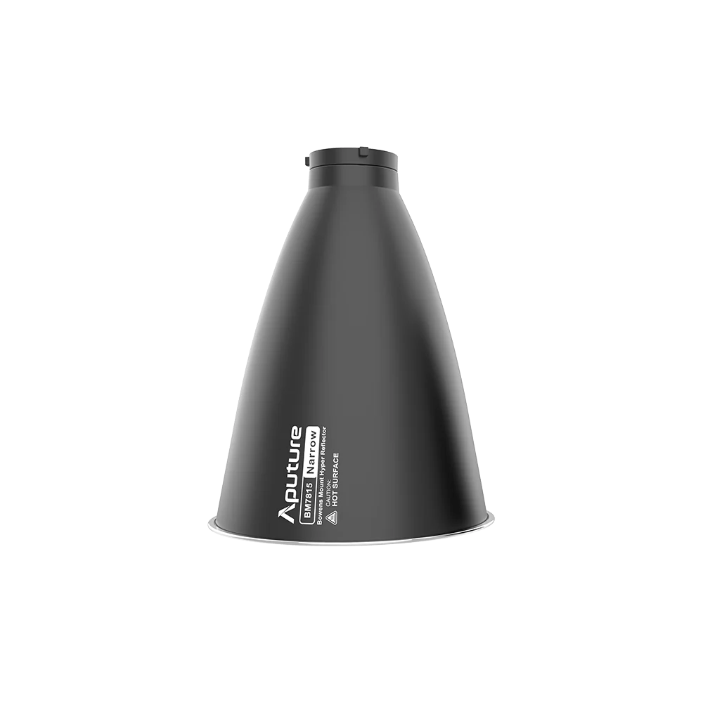Side view of the Aputure Narrow Bowens Mount Hyper Reflector.