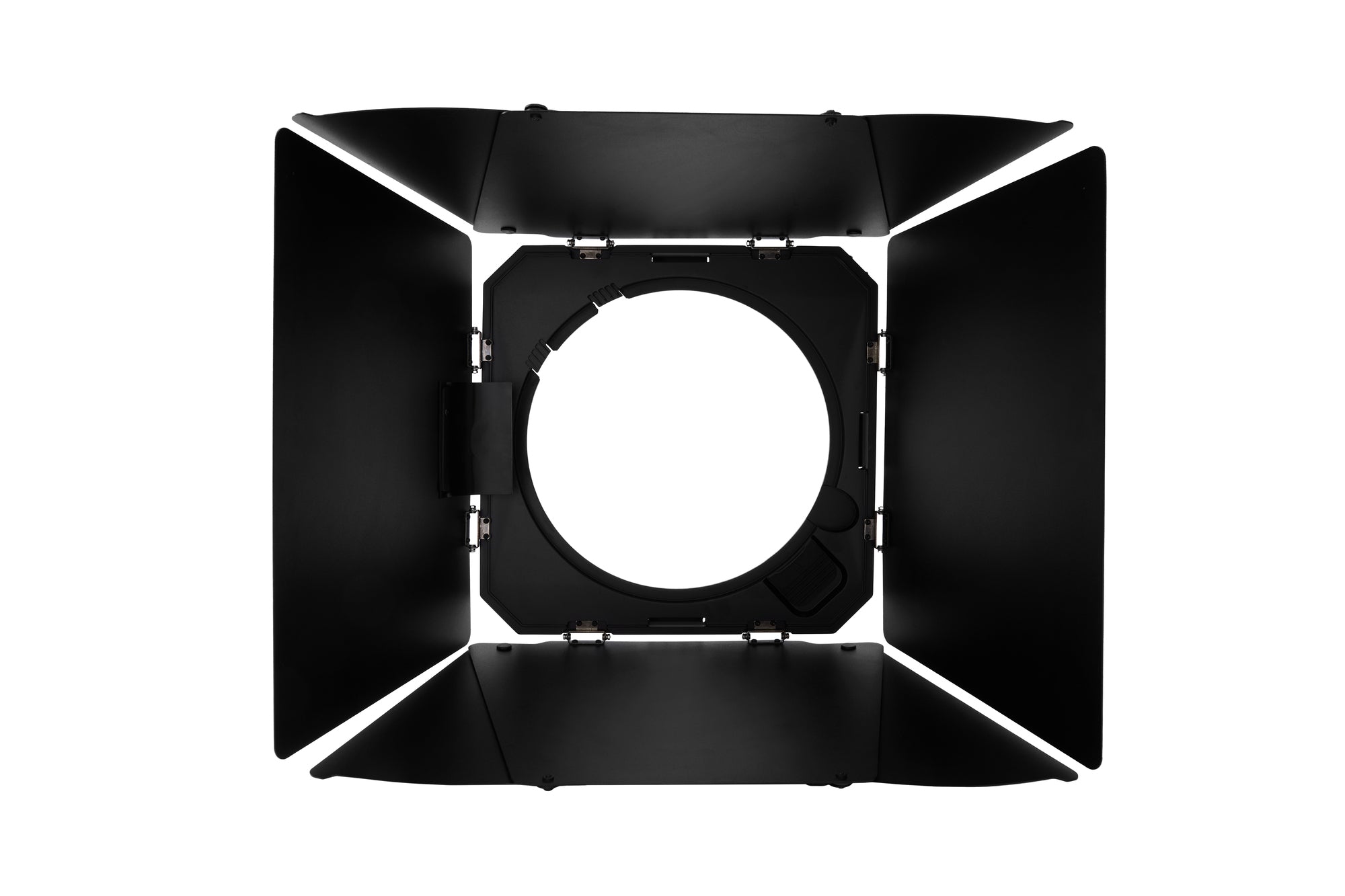 Front view of the Aputure Barn Doors on a white background.
