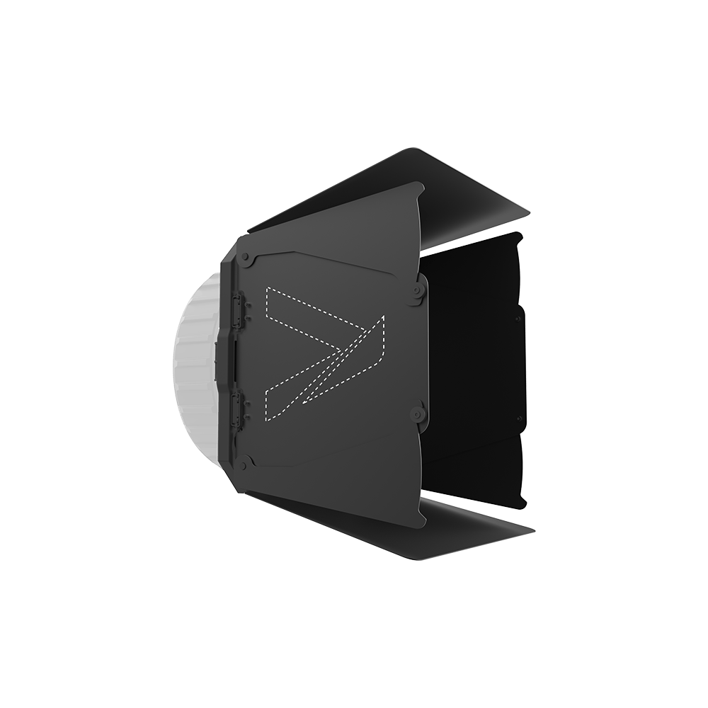 Aputure CF7 Fresnel and Barn Doors Kit on a transparent background.
