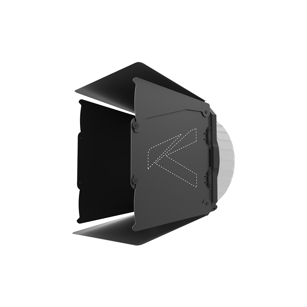 Aputure CF7 Fresnel and Barn Doors Kit on a transparent background.