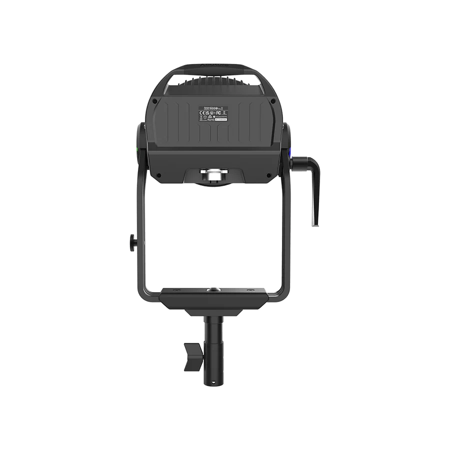The new Aputure 600c Pro II rear of unit.
