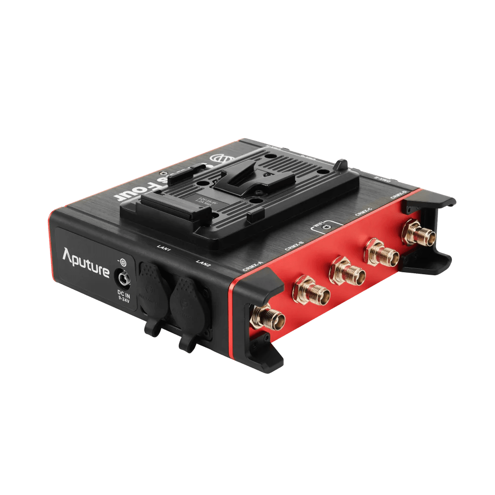 Aputure Sidus Four showing the rear and the four antenna points.
