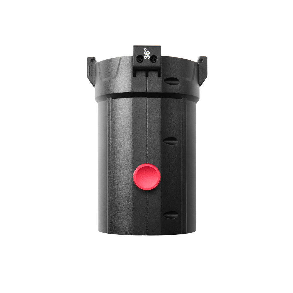 Upright view of a Aputure Spotlight Mount II 36° Lens.