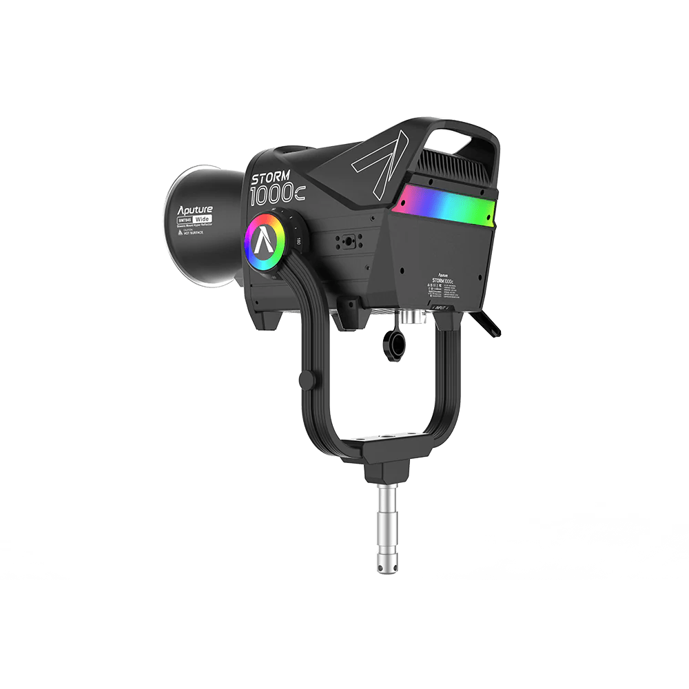 Rear 3/4 view of Aputure STORM 1000c.