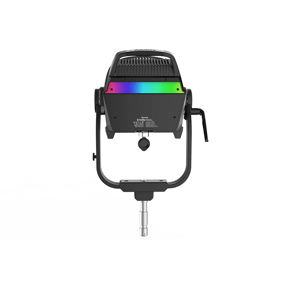 Rear view of Aputure STORM 1000c.