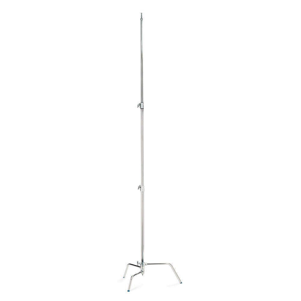 Avenger Chrome C-Stand 33, A2033L lighting stand fully extended on a white background.