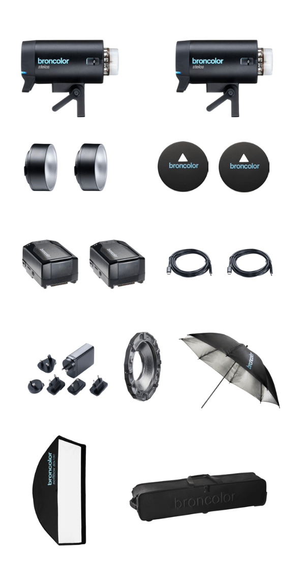 All items for Broncolor Inspiration kit on a white background.