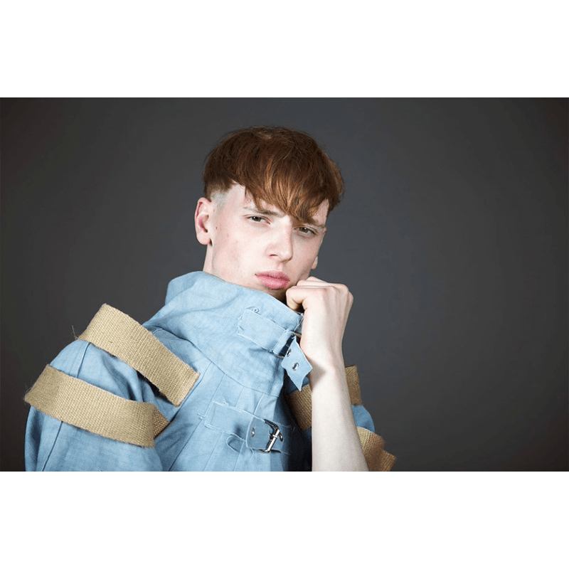 Image of a model utilising a Charcoal Background Paper.