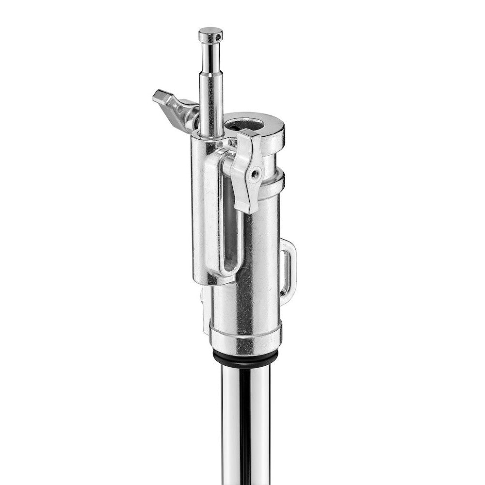 Avenger A1045CS Chrome Steel Combo light stand showing the 16mm male receiver. On a white background.