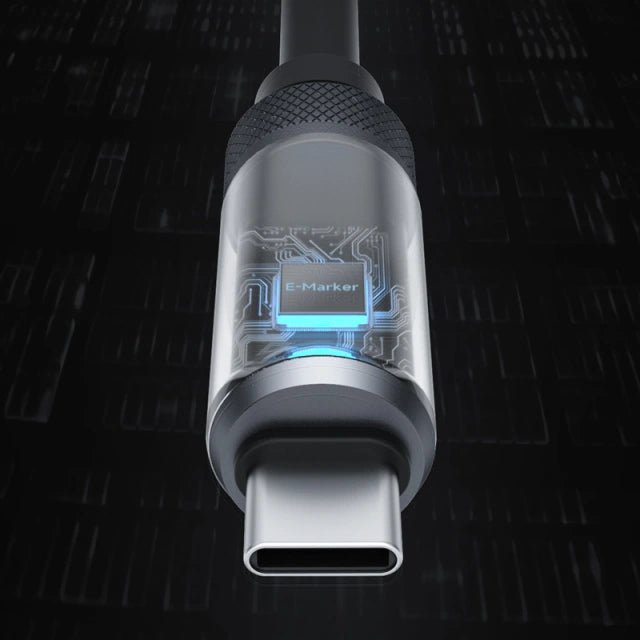 Close-up image of the HAGiBiS 240W Fast Charging Cable.
