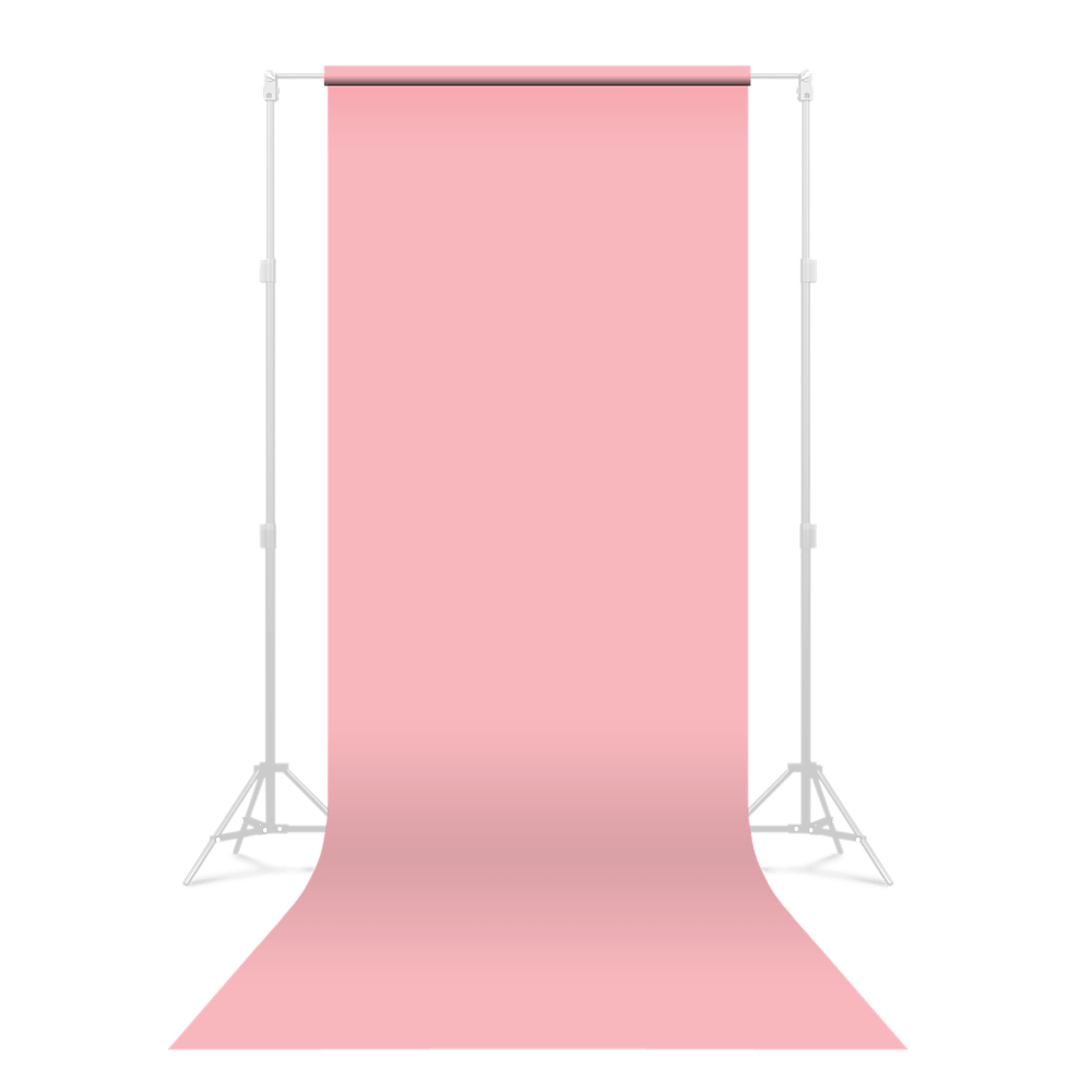 JOBY Bubblegum Pink Seamless Background Paper on a stand.