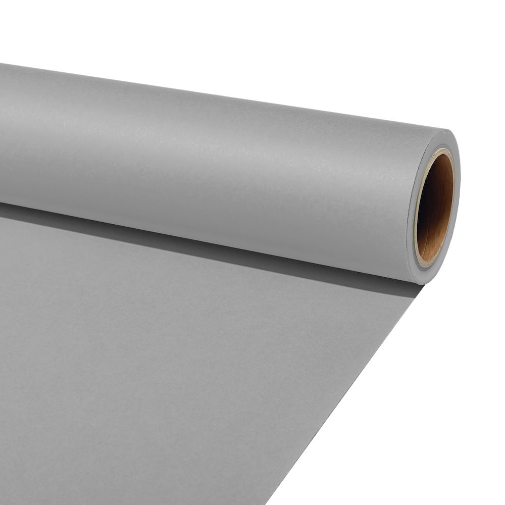 JOBY 1.35m wide by 11m long Grey State of Mind Seamless Paper Background.