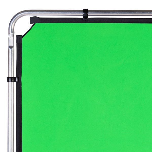 Manfrotto Ezy Frame close-up view with attachment clip for fabric and frame.