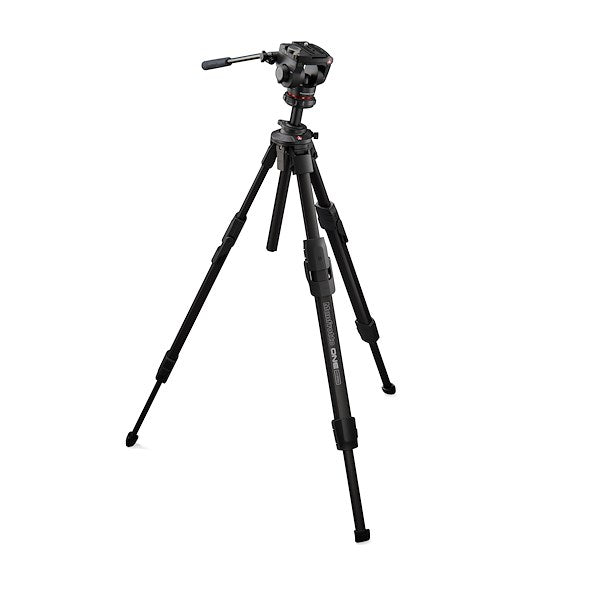 Side view of the Manfrotto ONE Aluminium with 500X Fluid head.