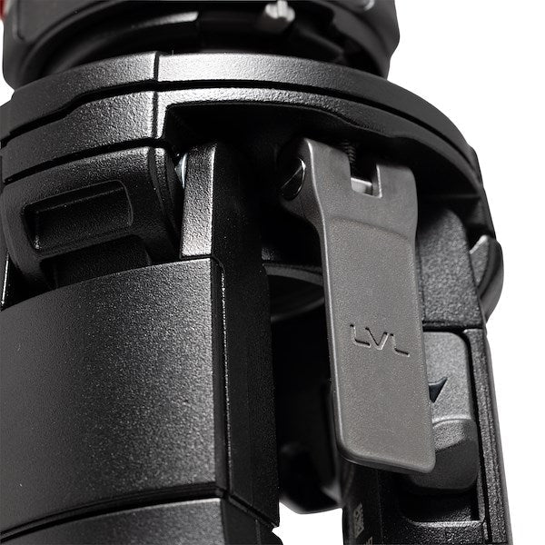 Close-up of the Manfrotto ONE Video Aluminium Tripod Kit with 502X Fluid Head.