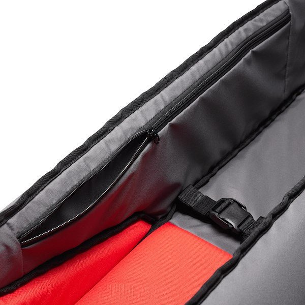 Interior view of the Manfrotto Pro Light Tripod Bag 88 with zip compartment open.