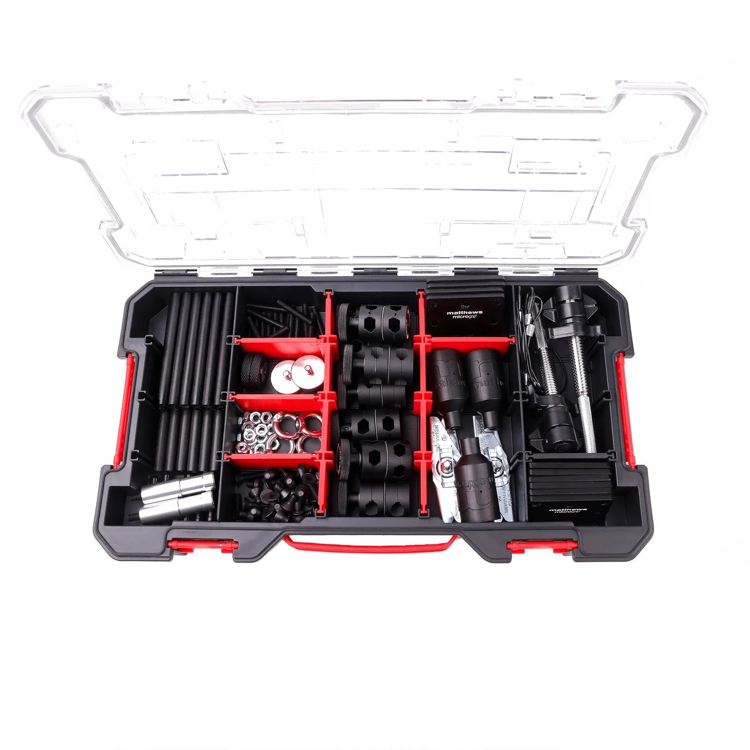 MICROGrip Master Rigging Kit with all components included in a storage case on a white background.