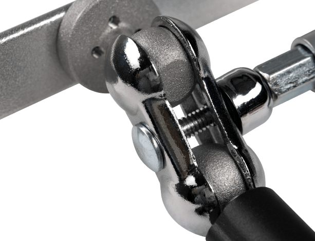 Nanlite T12 holder detail image showing the locking mechanism for full articulation.