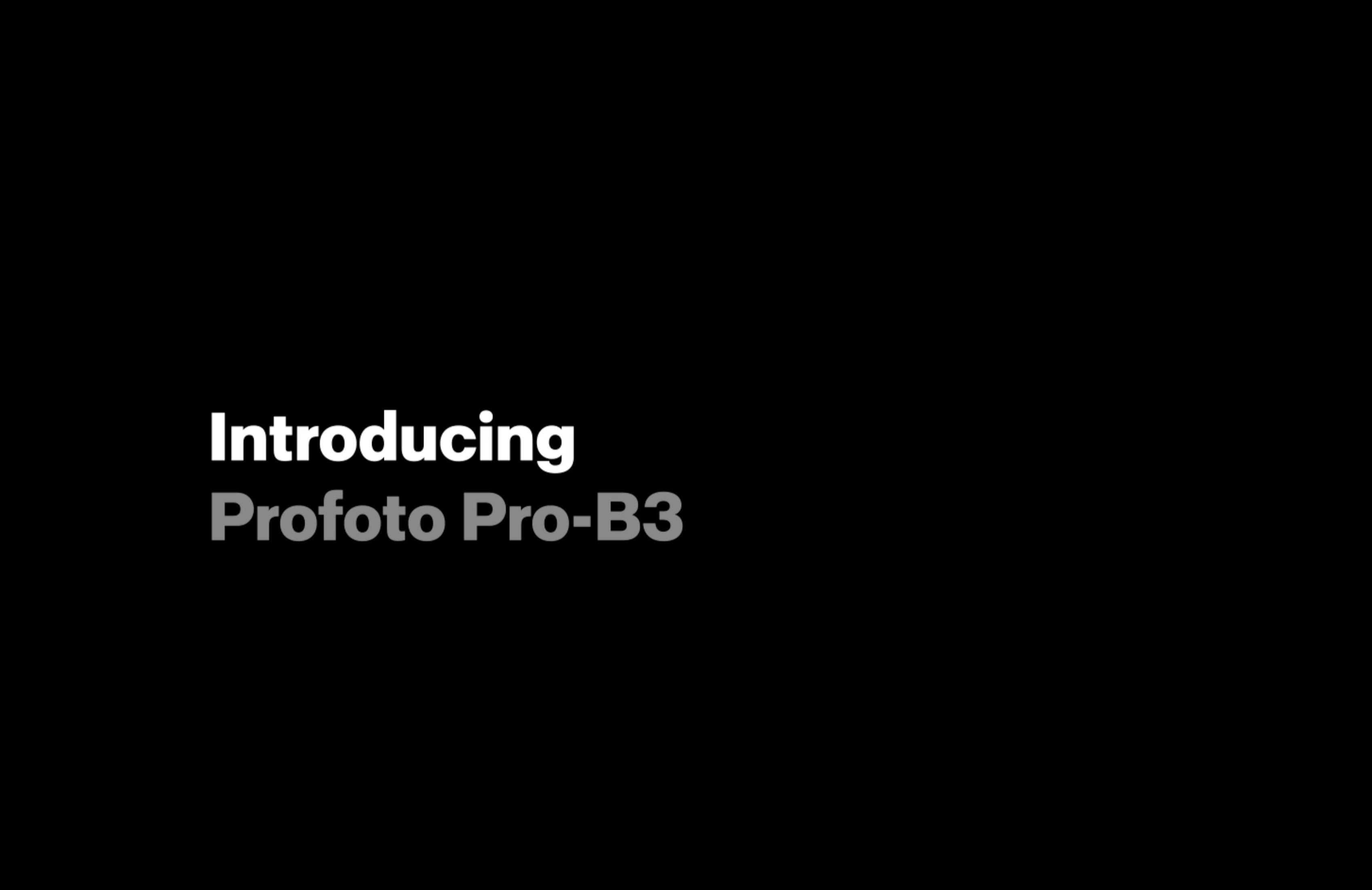 Profoto Pro-B3 New Battery Powered Flash Head.