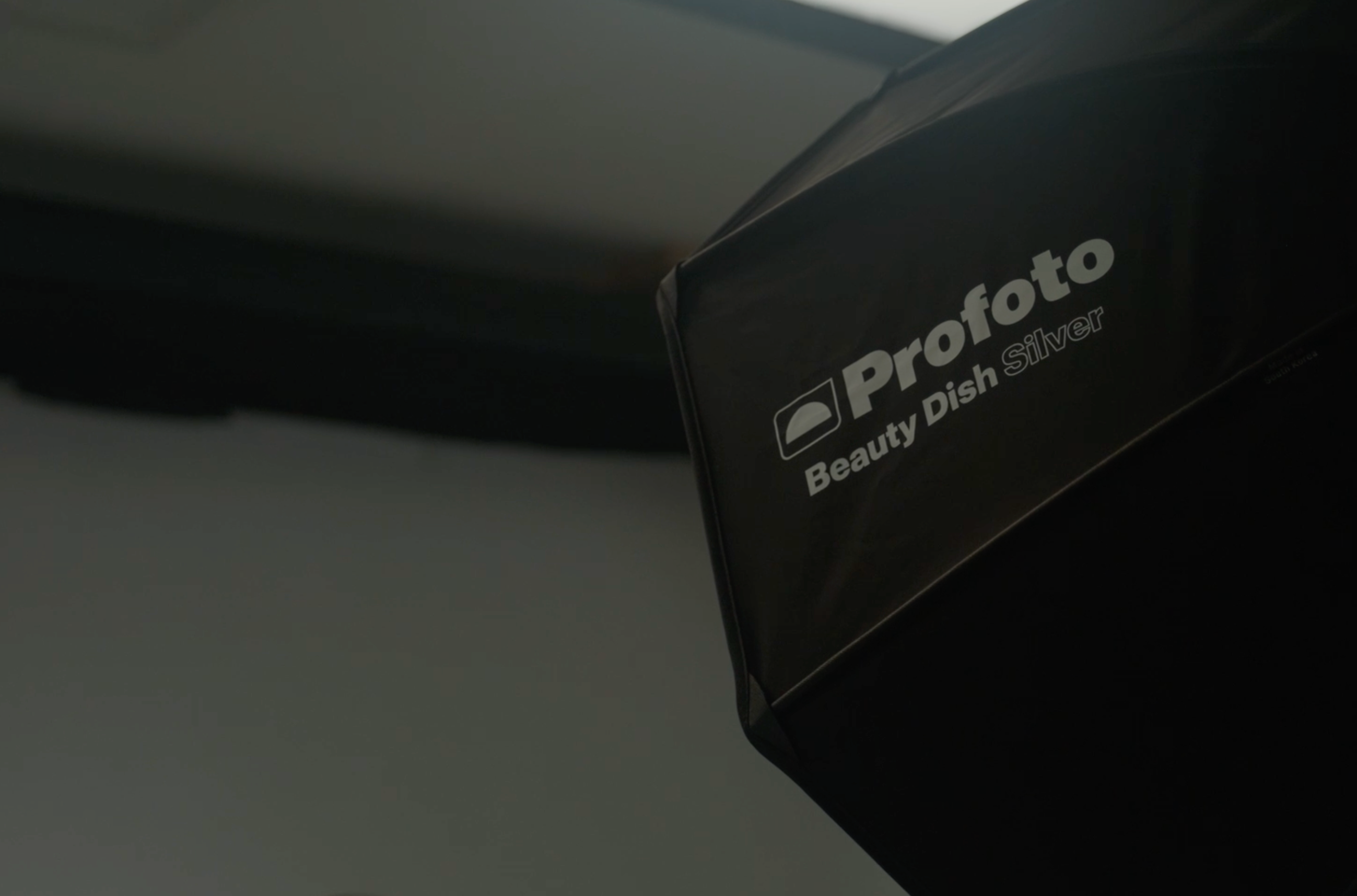 Profoto new folding fabric beauty dish.