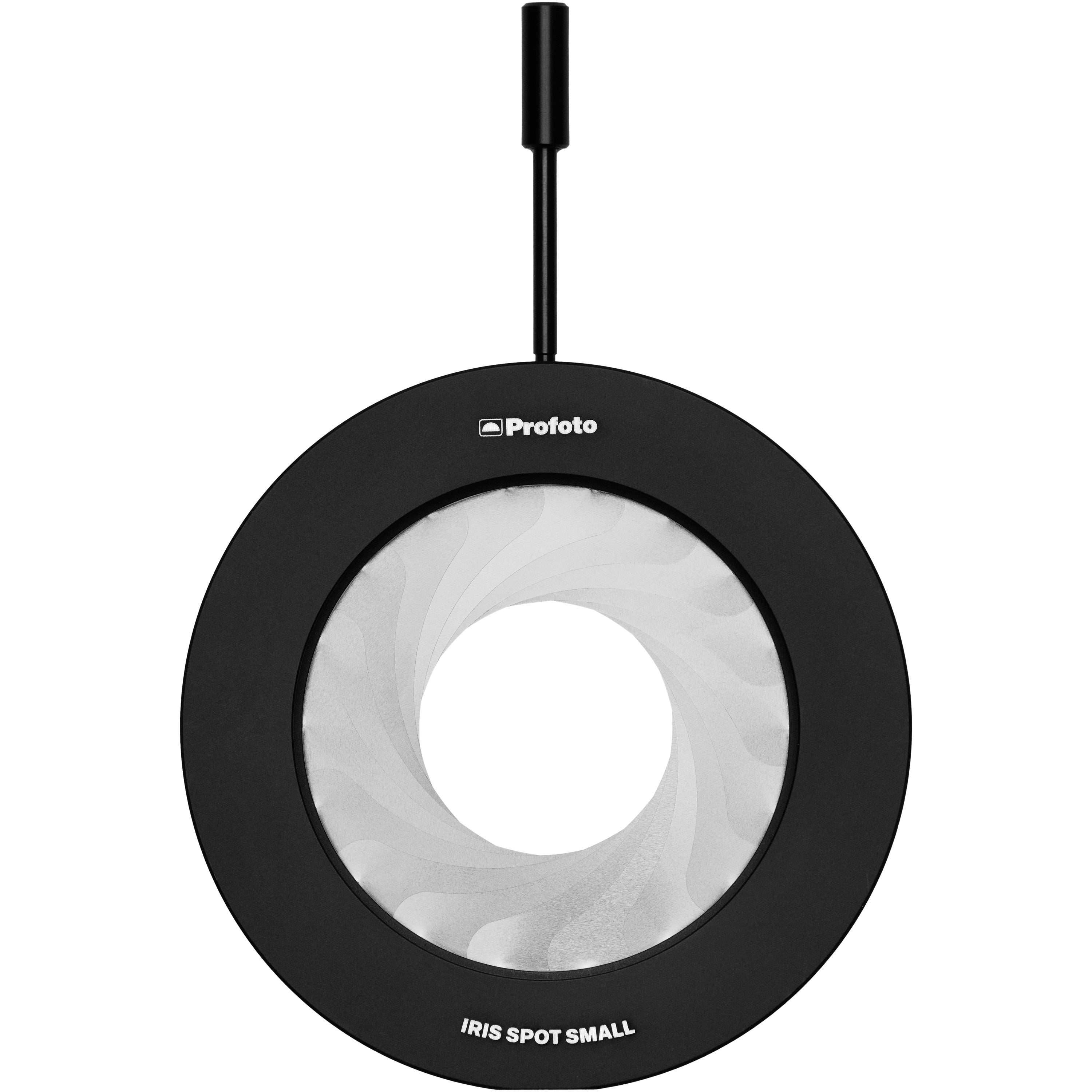 Front view of the Iris Diaphragm that is supplied with the Profoto Spot Small kit as listed here.