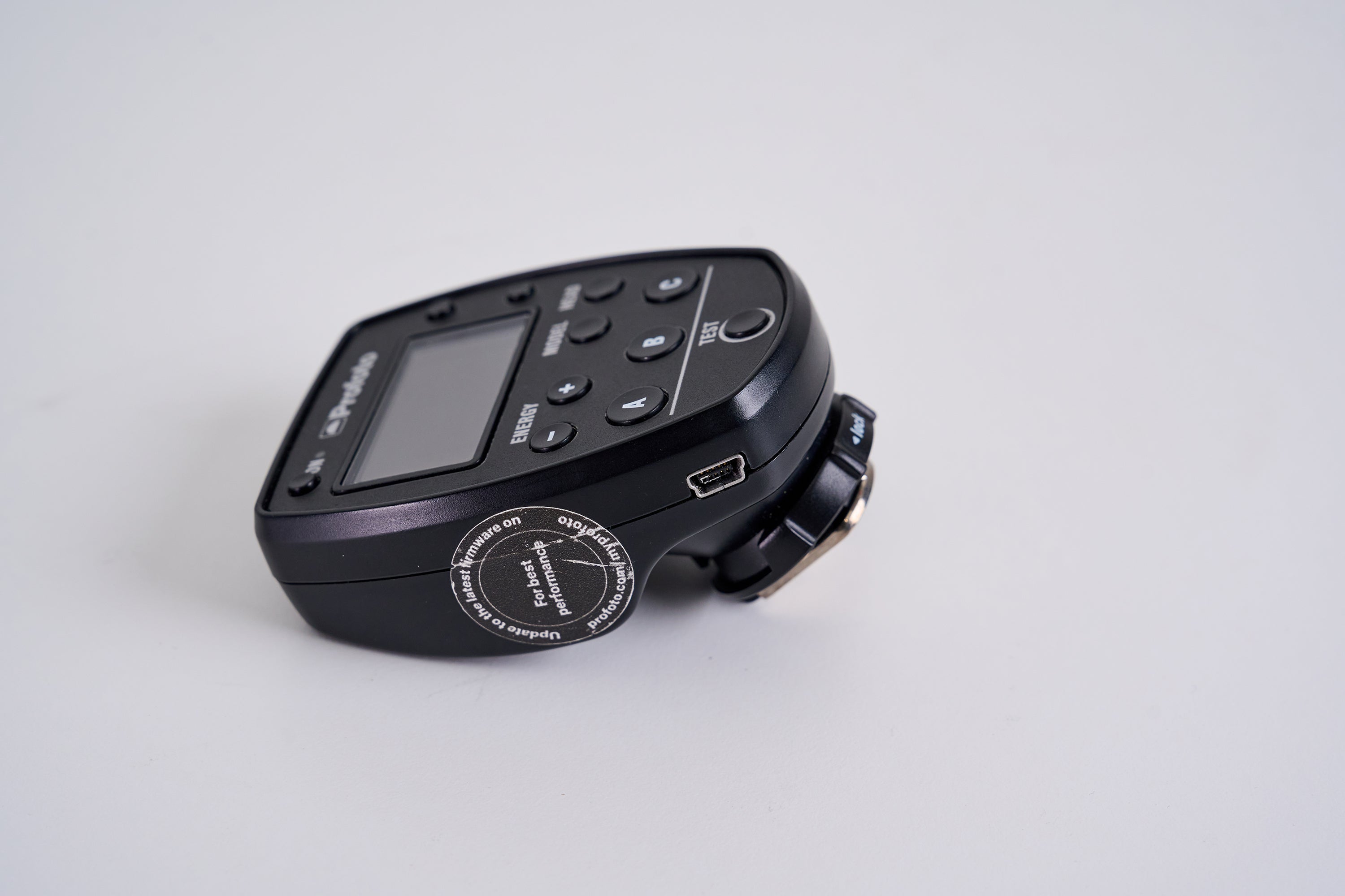 Profoto Air Remote TTL S for Sony (EX DEMO) shown from a side perspective.