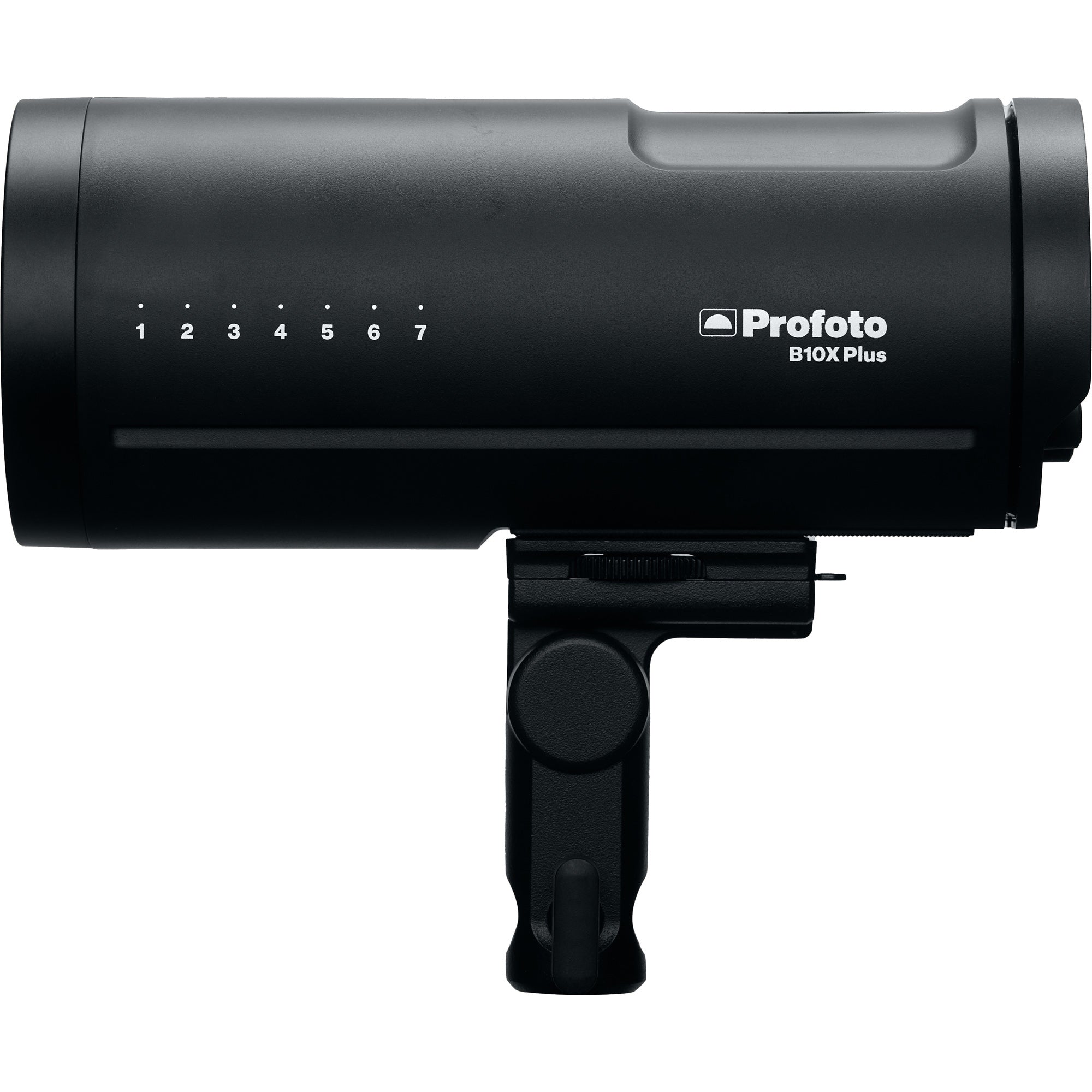Side view of the Profoto B10X Plus.