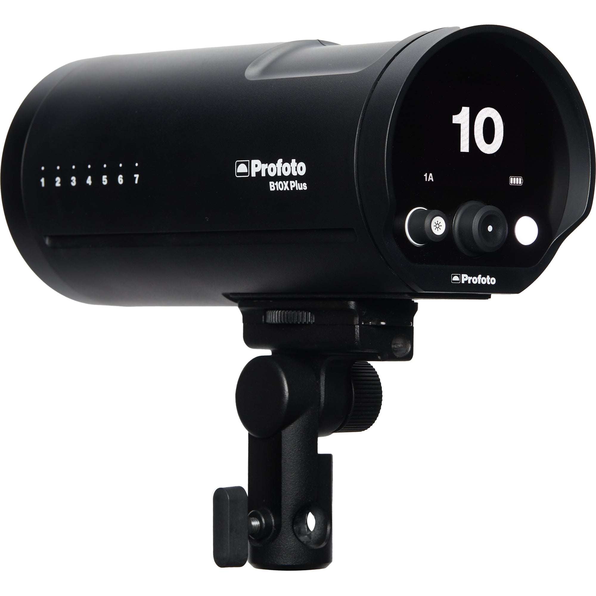 Side view of the Profoto B10X Plus.